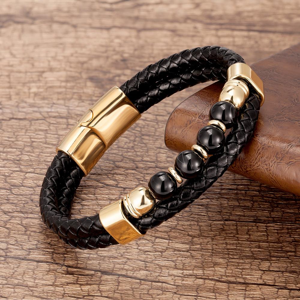 Megen Gabrielle Jewelry Studios Beaded Leather Bracelet