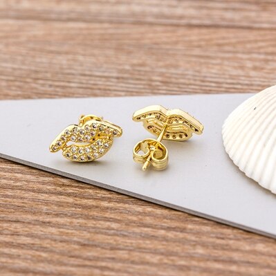 Small Pavé CZ Earrings