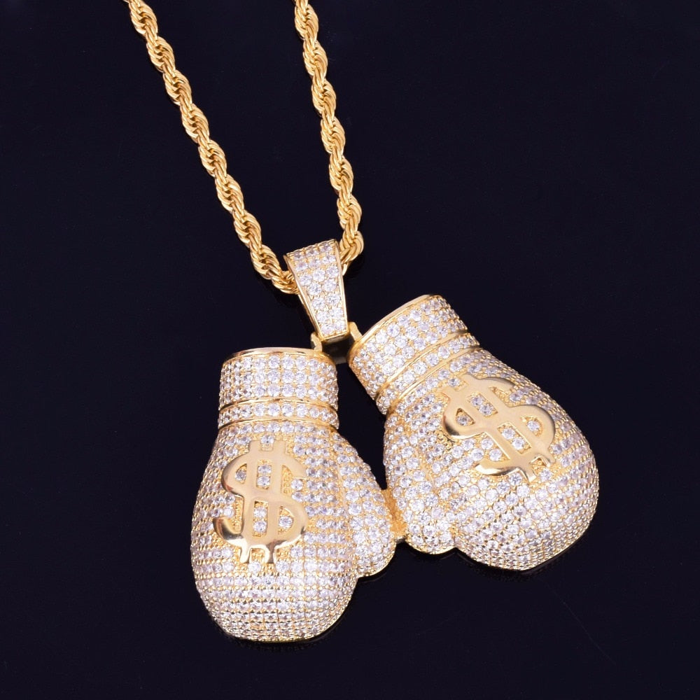 Boxing Money Gloves Necklace