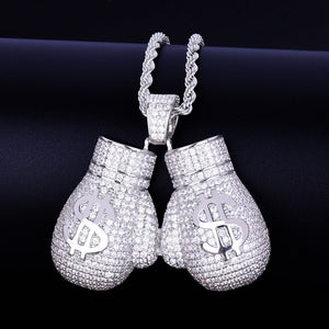 Boxing Money Gloves Necklace
