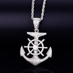 Anchor Ship Wheel Necklace