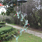 Crystal Hummingbird Wind Chimes