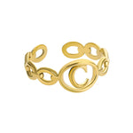 Gold Letter Ring