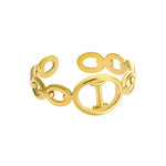 Gold Letter Ring