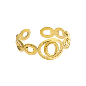 Gold Letter Ring